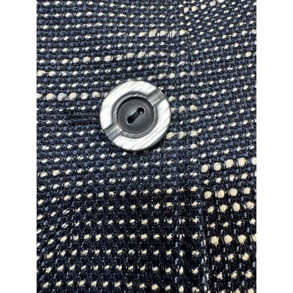 Atelier 3 Button Navy/White Tweed Single Breasted Women’s Blazer Sz10 NWT - Picture 5 of 8